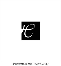 diseño de logotipo vectorial de letra e caja negro 
