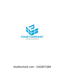 E Brick Logo Design Vector