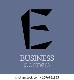 E business logo symbol design