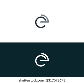 E, CE, EC letter logo design template elements. Modern abstract digital alphabet letter logo. Vector illustration. New Modern logo.