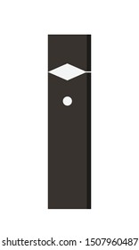 e cigarette vector illustration. electric cigarette icon. Vape icon concept.