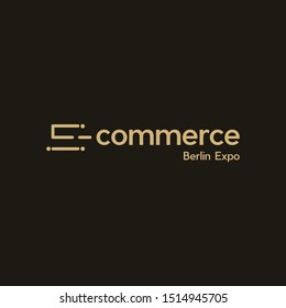 E Commerce Brand Text Creative Business Logo