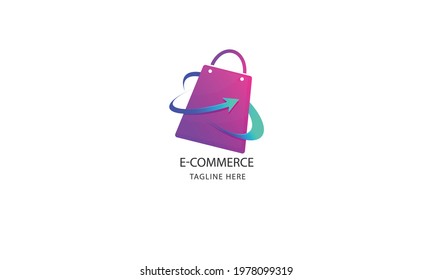  E Commerce business vector logo design