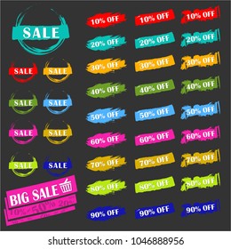 E commerce button "Buy now". Icon for web site or business content. Set colorful  buttons