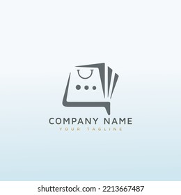 E commerce cart vector Logo design