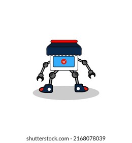 e commerce character mascot vector illustration, perfect for advertising, poster, banner, icon, mascot, logo, etc