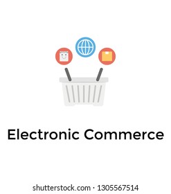 E commerce concept, online shopping 
