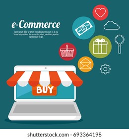 e commerce concept online shopping