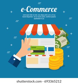 e commerce concept online shopping