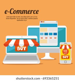 e commerce concept online shopping