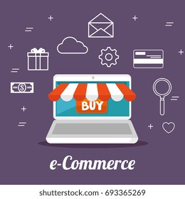 e commerce concept online shopping