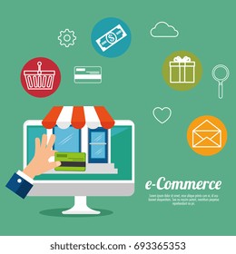 e commerce concept online shopping