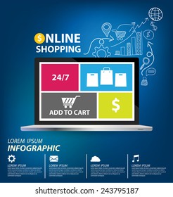 e commerce concept vector Illustration