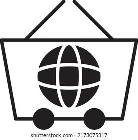 E commerce and Delivery. Ecommerce Optimization icon vector illustration