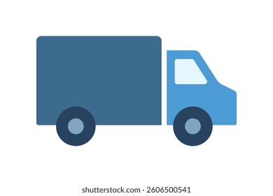 E commerce Delivery Truck Icon, delivery truck icon for shipping services, parcel delivery truck icon, online shipping delivery, fast shipping cargo symbol