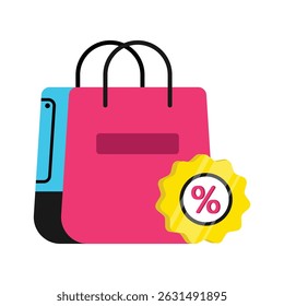 E Commerce Discount Vector style icon. Eps 10 file