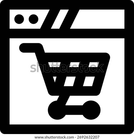 E Commerce, E-Commerce, Electronic Commerce Outline Icon