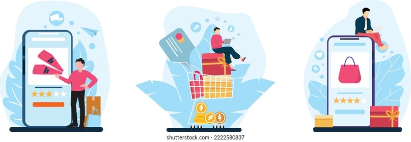 E Commerce Flat Bundle Design