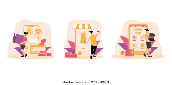 E Commerce Flat Bundle Design