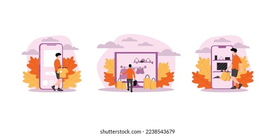 E Commerce Flat Bundle Design