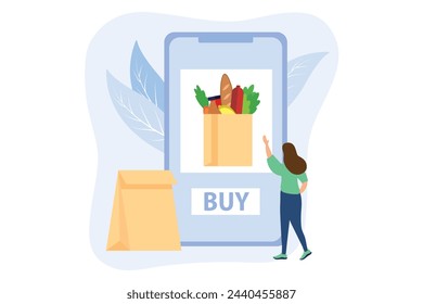 E Commerce Flat Design Illustration