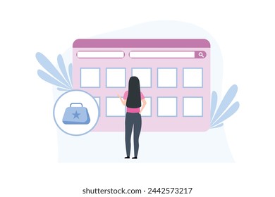 E Commerce Flat Design Illustration