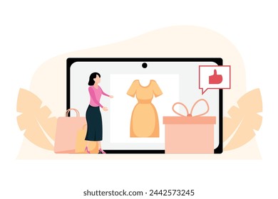E Commerce Flat Design Illustration