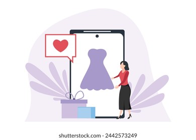 E Commerce Flat Design Illustration