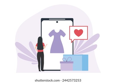 E Commerce Flat Design Illustration