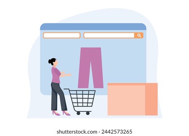 E Commerce Flat Design Illustration