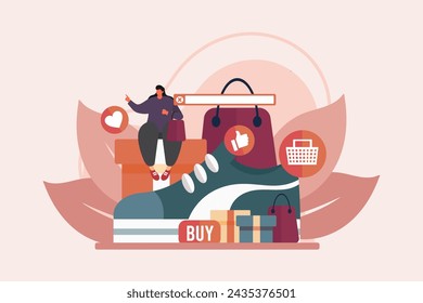 E Commerce Flat Illustration Design