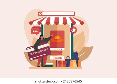 E Commerce Flat Illustration Design