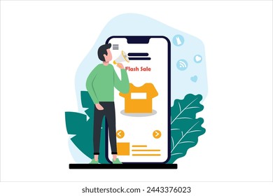 E Commerce Flat Illustration Design