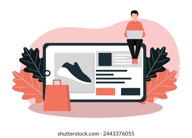 E Commerce Flat Illustration Design