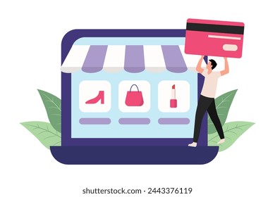E Commerce Flat Illustration Design