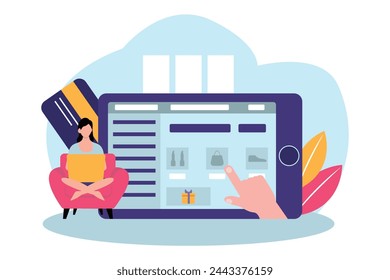 E Commerce Flat Illustration Design