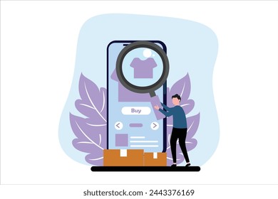 E Commerce Flat Illustration Design