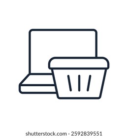e commerce icon collection .design style with background