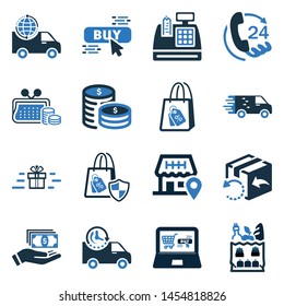 E commerce Icon Set/ online element Icon set