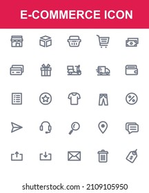 e commerce icon set pack bundle