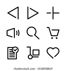 e commerce icon vector with line style made for User interfaces needs