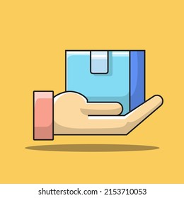 e commerce illustration vector icon, logistics box,