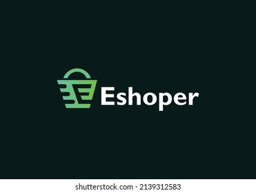 Plantilla libre de diseño de logotipo de comercio electrónico
