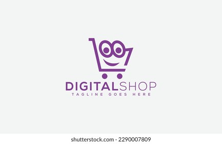Elemento de promoción de marca gráfica Vector de plantilla de diseño de logotipo de comercio electrónico.