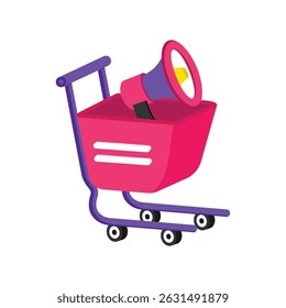 E Commerce Marketing Vector style icon. Eps 10 file