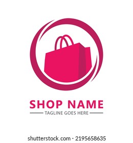 logotipo de compras en línea de comercio electrónico