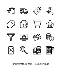 E Commerce Online Shopping Related Icons