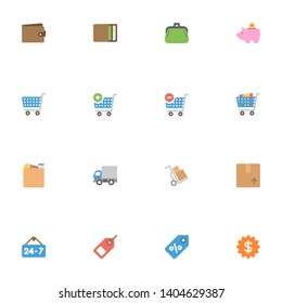 E Commerce Online Shopping Related Icons | Vectors Set