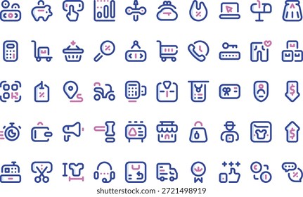 E Commerce And Online Store Icons Simple vector icon. Illustration symbol design template for web mobile UI element.