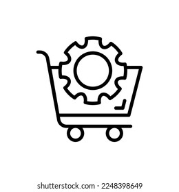 E commerce Optimization icon in vector. Logotype